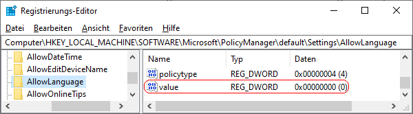 AllowLanguage