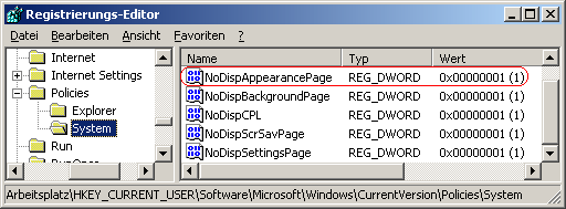 NoDispAppearancePage