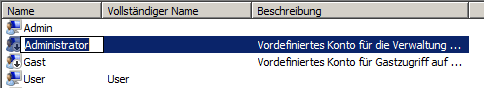Benutzerverwaltung