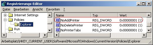 NoAddPrinter