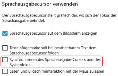 Sprachausgabe