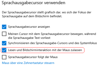 Sprachausgabe