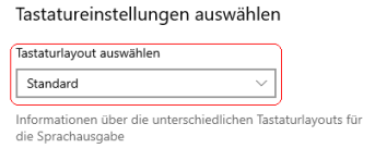 Sprachoptionen