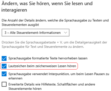 Sprachausgabe