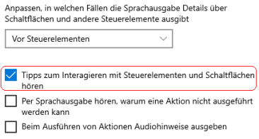 Sprachausgabe
