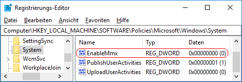 EnableMmx