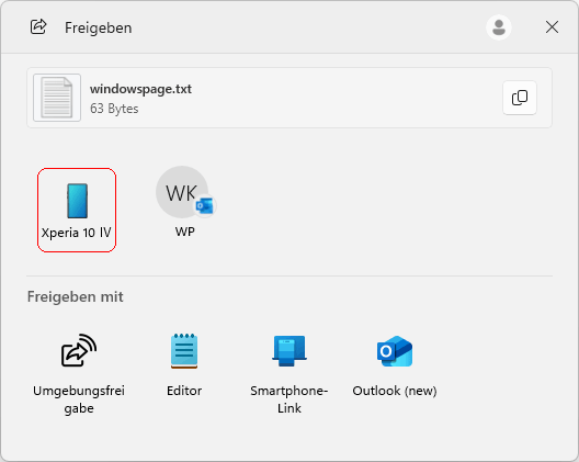 Freigeben